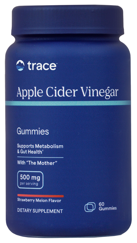 Trace Minerals, Apple Cider Vinegar Gummies, Strawberry Melon , 500 mg, 60 gummies UPC 878941005657 | HiLife Vitamins